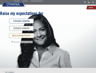 comerica.com screenshot