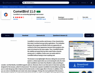 cometbird.informer.com screenshot