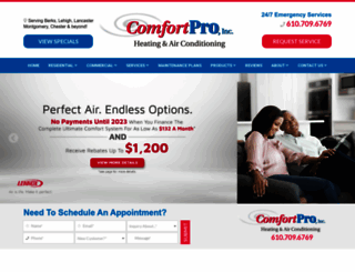 comfort-pro.com screenshot