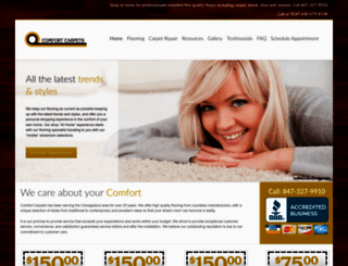 comfortcarpets.net screenshot