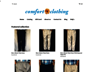 comfortclothing.com screenshot