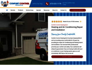 comfortcontrolinc.com screenshot