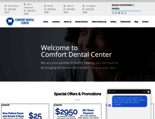 comfortdentalcenter.com screenshot