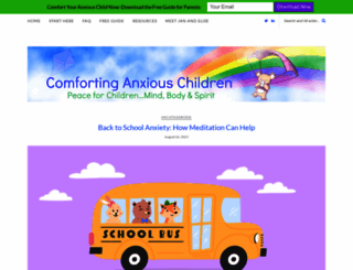 comfortinganxiouschildren.com screenshot