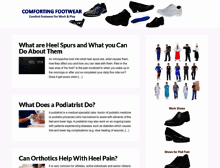 comfortingfootwear.com screenshot