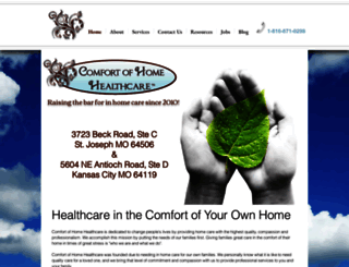 comfortofhomehealthcare.com screenshot