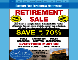 comfortplusfurniture.ca screenshot