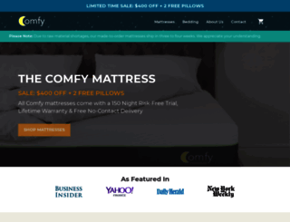 comfymattressstore.myshopify.com screenshot