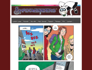 comic.shadowbinders.com screenshot
