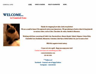 comicalcatz.net screenshot