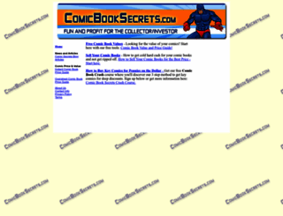 comicbooksecrets.com screenshot