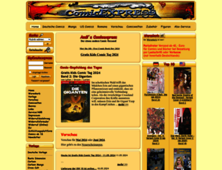 comicexpress.de screenshot