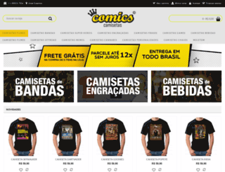 comicscamisetas.com.br screenshot