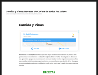 comidayvinos.com screenshot