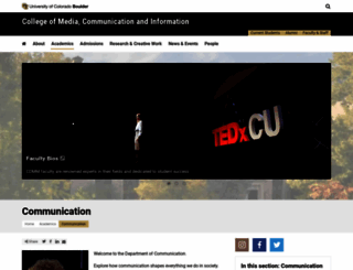comm.colorado.edu screenshot