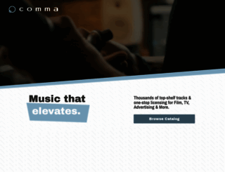 commamusic.com screenshot