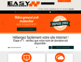 commande.easy-hebergement.fr screenshot