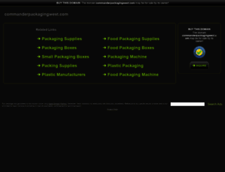 commanderpackagingwest.com screenshot
