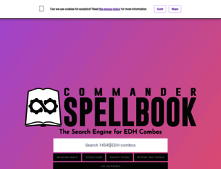 commanderspellbook.com screenshot
