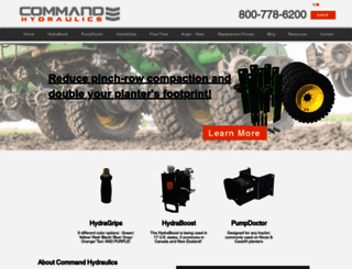 commandhydraulics.com screenshot