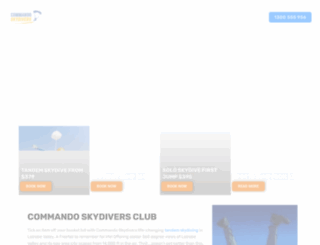commandoskydivers.com.au screenshot