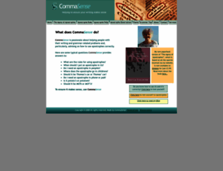 commasense.co.uk screenshot