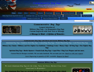 commemorativedogtags.com screenshot