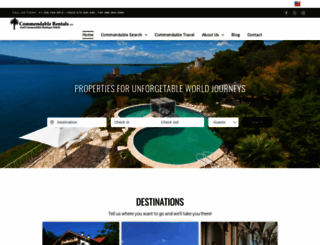 commendablerentals.com screenshot