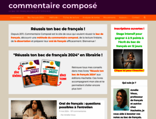 commentairecompose.fr screenshot