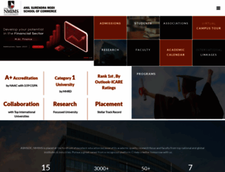 commerce.nmims.edu screenshot