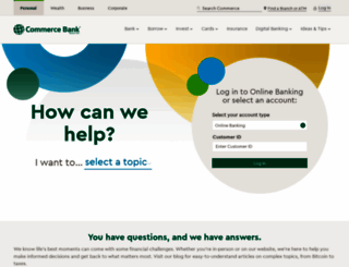 commercebank.com screenshot