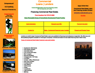 commercial-loans-lenders.com screenshot