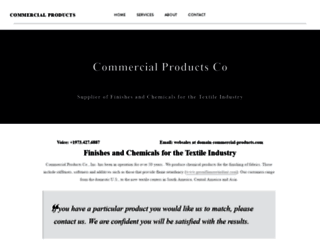 commercial-products.com screenshot
