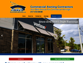 commercialawningcontractors.com screenshot