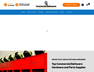 commercialbathwareslc.com screenshot