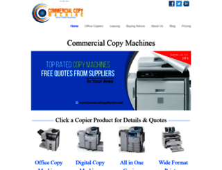 commercialcopymachine.com screenshot