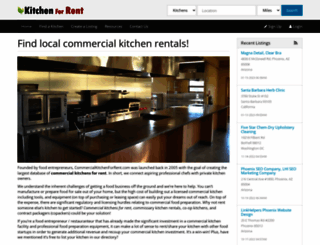 commercialkitchenforrent.com screenshot