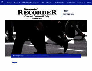 commercialrecorder.com screenshot