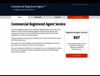 commercialregisteredagent.com screenshot