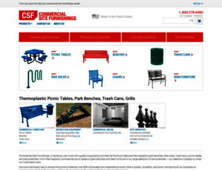 commercialsitefurnishings.com screenshot