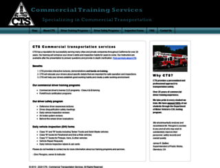commercialtrainingservices.com screenshot