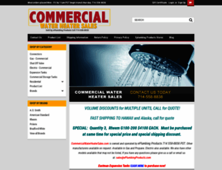commercialwaterheatersales.com screenshot
