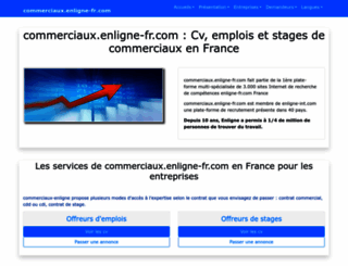 commerciaux.enligne-fr.com screenshot