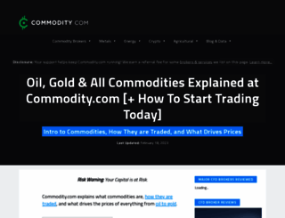 commodity.com screenshot