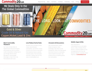 commodity20.com screenshot