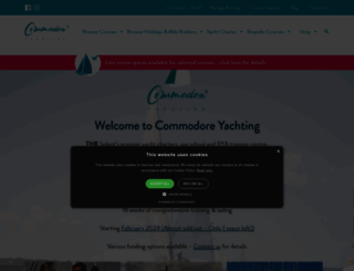 commodore-yachting.com screenshot