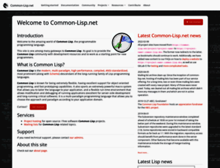 common-lisp.net screenshot