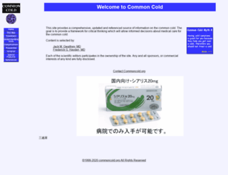 commoncold.org screenshot
