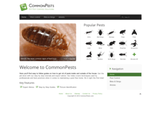 commonpests.com screenshot