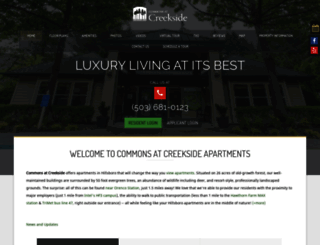 commonsatcreekside.net screenshot